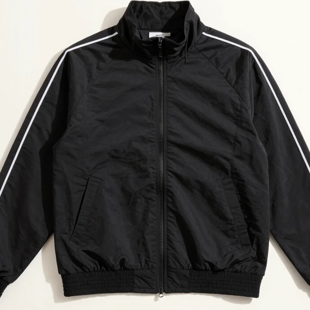 Monochrome Zip Track Jacket