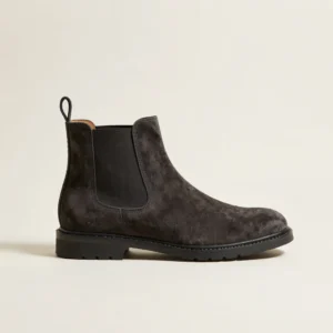 Raw Suede Chelsea Boots